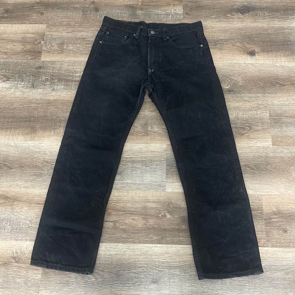 Levi 505 Size 32 30 Black Jeans - Picture 2 of 4
